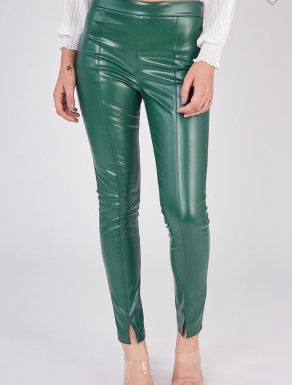 Hunter Green Leather